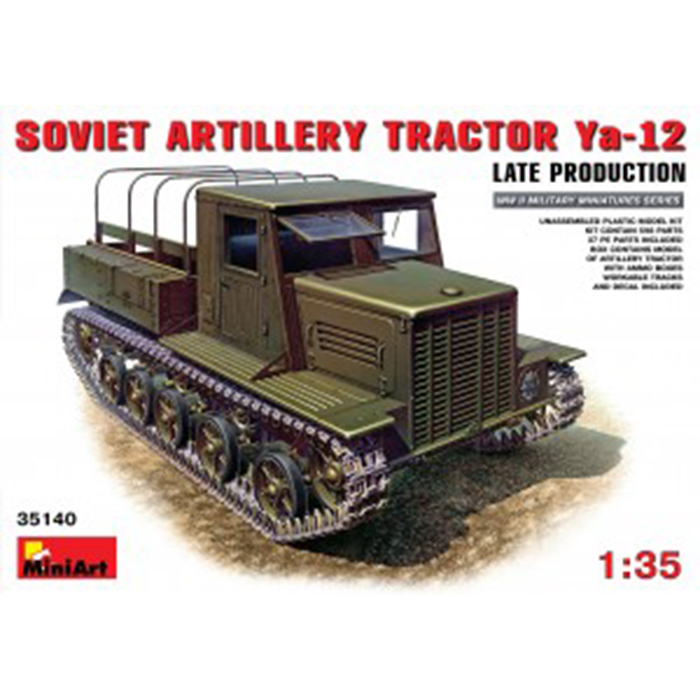Miniart 1/35 Maket Soviet Artillery Tractor YA-12 Late Production
